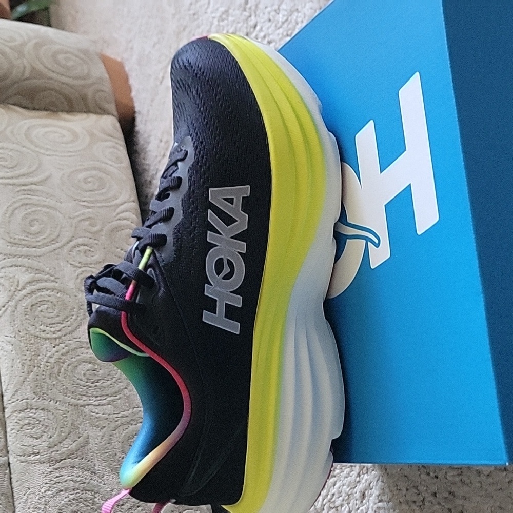 Hoka Womens Shoes - Black and Pink